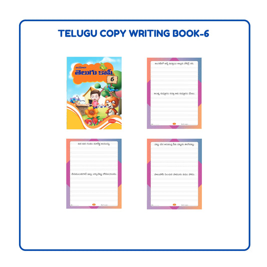 Telugu Writing Books Set of 4 (11-15 years) kids