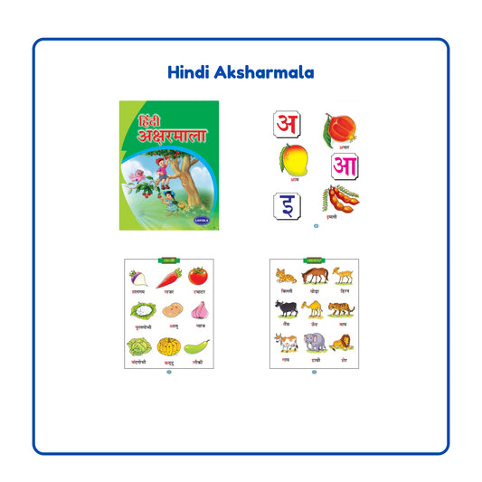 Hindi Learning Kit (Reading & Writing Books) Set of 4