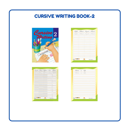 English Cursive Writing Practice Books Set of 5