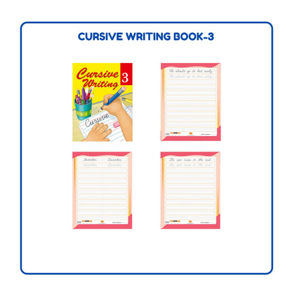 English Cursive Writing Practice Books Set of 5