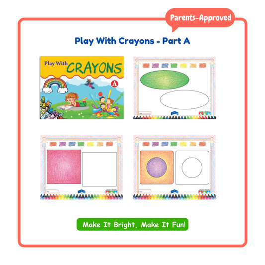 Play with Crayons Coloring Books Set of 3