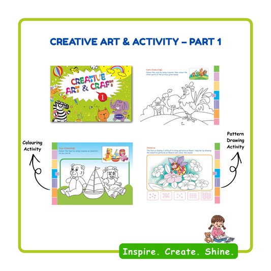 Creative Art and Craft (Coloring and Craft Books) Set of 5 Books