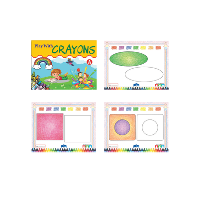 Play with Crayons Coloring Books Set of 3