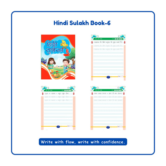 Hindi Writing Practice Books Set of 4 (11-15 years) kids