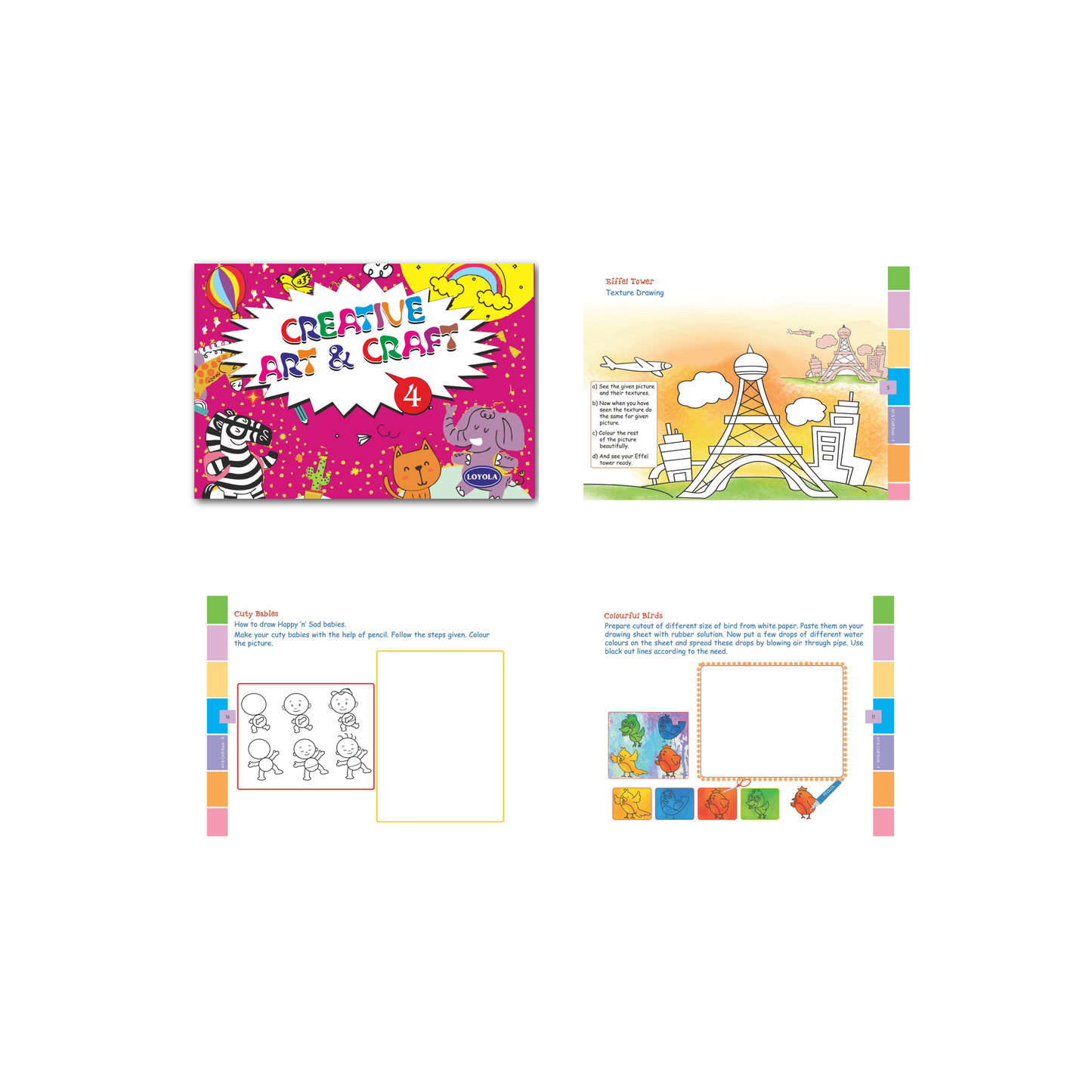 Creative Art and Craft (Coloring and Craft Books) Set of 5 Books