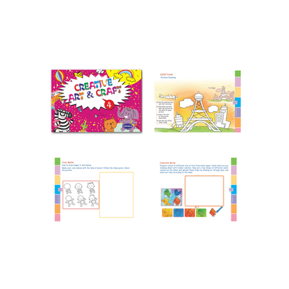 Creative Art and Craft (Coloring and Craft Books) Set of 5 Books