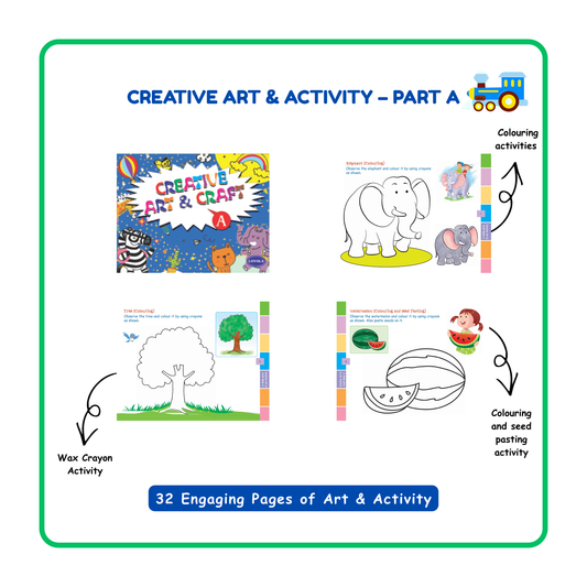 Creative Art and Craft  (Coloring and Craft Books) Set of 3 Books