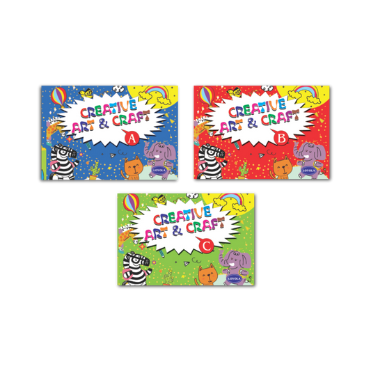 Creative Art and Craft I Coloring and Craft Books I Set of 3