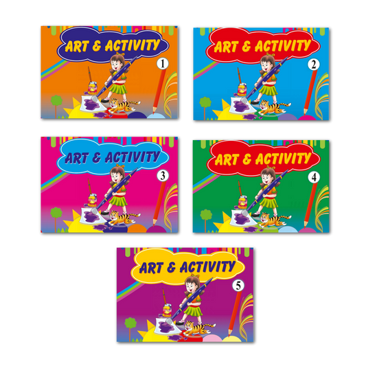 Art and Activity I Coloring Books I Set of 5